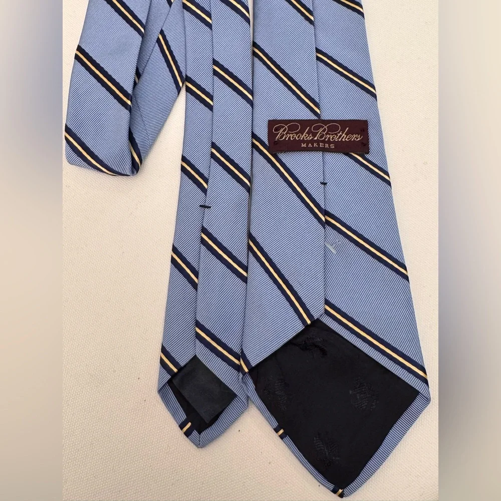 Brooks Brothers Kids Blue Striped Tie